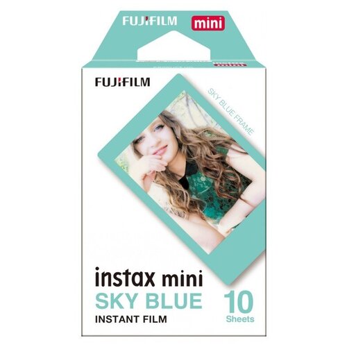 для моментальной печати Fujifilm Instax Mini Blue Frame 16537055 . фотоаппарат моментальной печати fujifilm instax mini 9 желтый