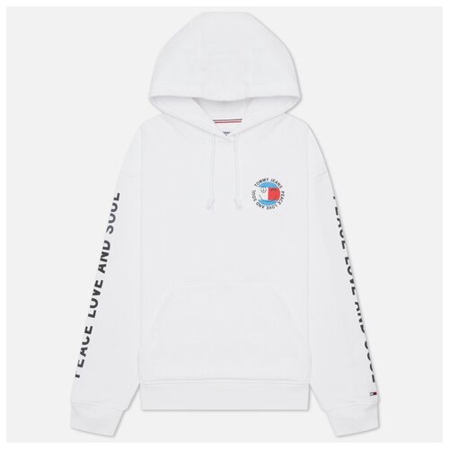 фото Женская толстовка tommy jeans oversized peace smiley hoodie