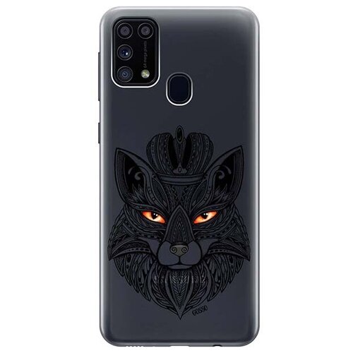 фото Ультратонкий силиконовый чехол-накладка для samsung galaxy m31 с 3d принтом "fox queen" gosso