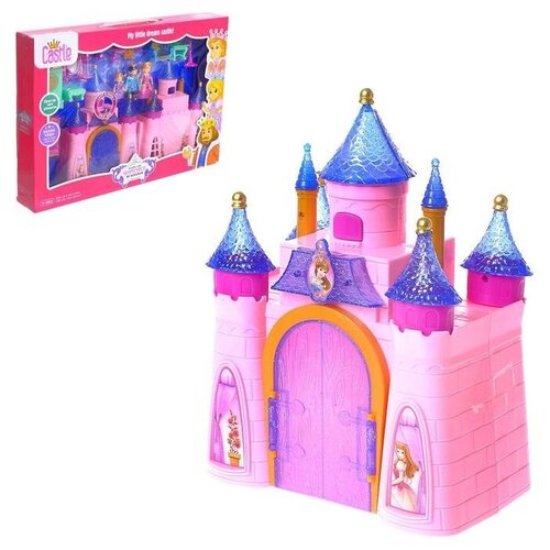 фото Замок для кукол «сказка», свет, звук, складной, с фигурками и аксессуарами mikimarket