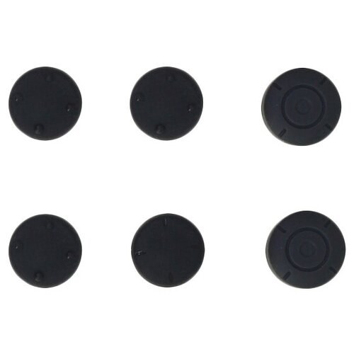 фото Силиконовые накладки для joy-con 6 в 1 (черные) (tns-877) (nintendo switch) dobe