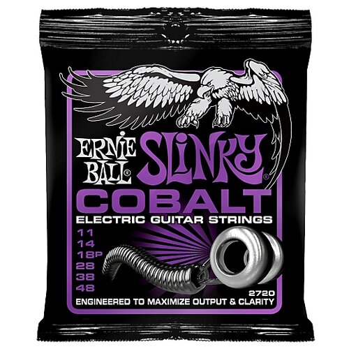 фото Ernie ball 2720 струны для электрогитары cobalt power slinky