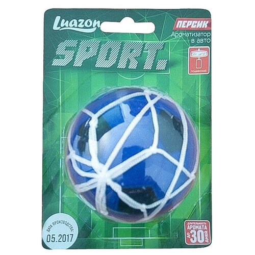 фото Luazon ароматизатор для автомобиля sport футбольный мяч, персик