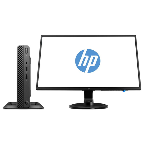 фото Настольный компьютер hp 260 g4 dm bundle (260p3es) slim-desktop/intel core i5-10210u/8 гб/256 гб ssd/intel uhd graphics 620/dos/монитор 23.8 дюйм. чеpный
