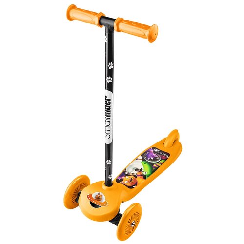 фото Детский 3-колесный самокат small rider cosmic zoo scooter, оранжевый