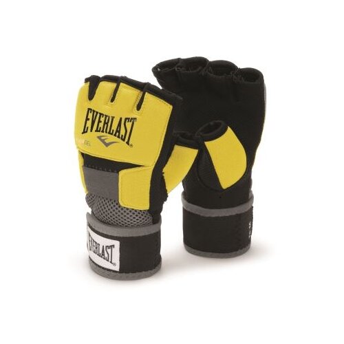 фото Перчатки боксёрские: перчатки боксерские everlast гелевые evergel, размер l, чёрные, артикул 4355blu