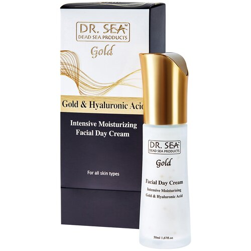 Фото - Dr. Sea Gold & Hyaluronic Acid Глубокоувлажняющий регенерирующий крем для лица с коллоидным золотом и гиалуроновой кислотой, 50 мл dr sea firming