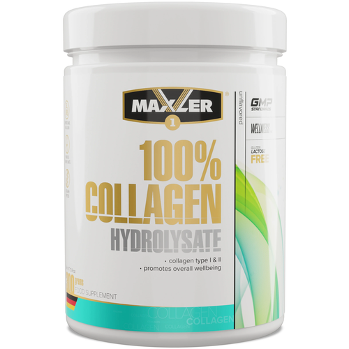 фото Гидролизованный коллаген maxler 100% collagen hydrolysate 300 гр. (говяжий коллаген порошок)