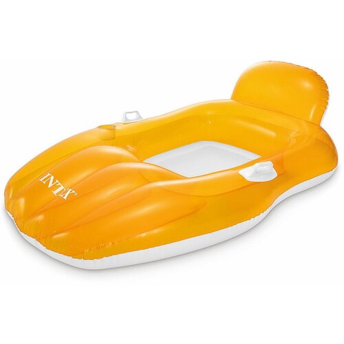 фото Матрас-лодка надувной intex chill &aposn float lounges желтый, 163*104 см int56805eu/жёлтый