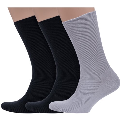 фото Комплект из 3 пар мужских медицинских носков dr. feet (pingons) микс 3, размер 29