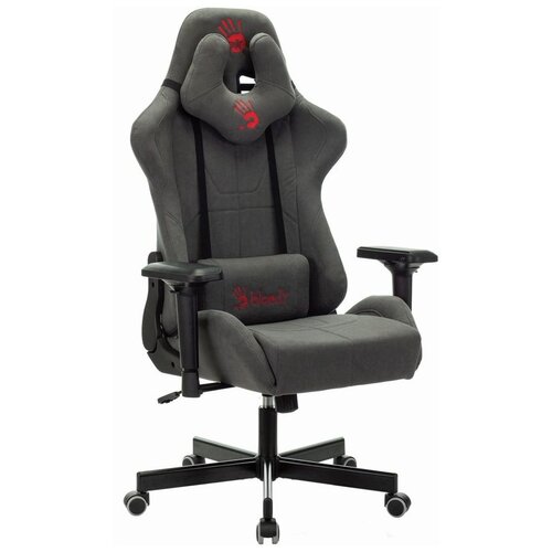 фото Компьютерное кресло bloody gc-700 игровое, обивка: текстиль, цвет: серый