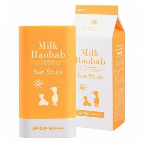 Фото - Солнцезащитный крем- стик MilkBaobab Baby & Kids Sun Stick Cream Spf50+ Pa++++ тональный стик для лица ccc aura stick spf50 pa 12г