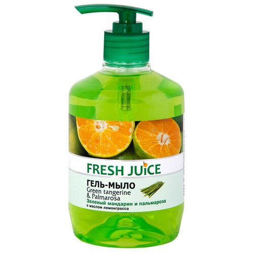Fresh Juice Гель-мыло Зеленый мандарин и пальмароза, 460 мл