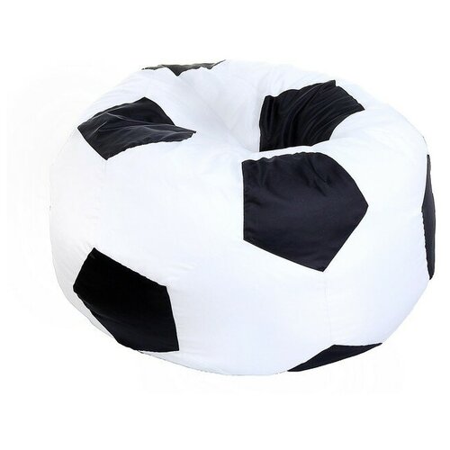 фото Кресло-мешок me-shok "футбольный мяч", d 85 см, черно-белое