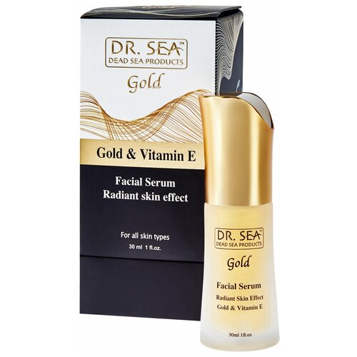 Фото - Dr. Sea Gold & Vitamin E Сыворотка-концентрат для лица с золотом и витамином Е, 30 мл dr sea firming