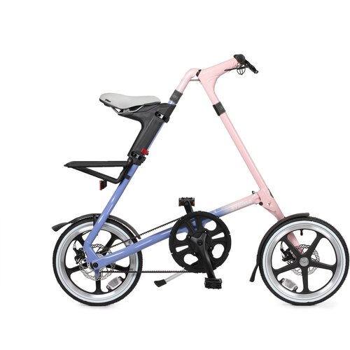 фото Складной велосипед strida lt розово-голубой