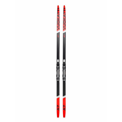 фото Лыжный комплект детский vuokatti / беговые лыжи 150 см с креплением nnn step цвет black/red