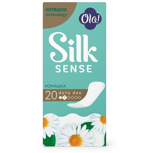 Ежедневные ароматизированные прокладки OLA ! Silk Sense DAILY DEO Ромашка, 60 шт