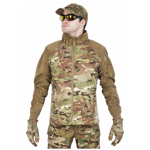 фото Куртка мужская флисовая gongtex russian flight jacket, цвет мультикам (multicam)-xl