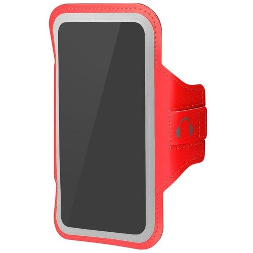 фото Чехол спортивный (неопрен+полиэстер) для смартфонов до 5.8 дюймов df sportcase-03 (red)