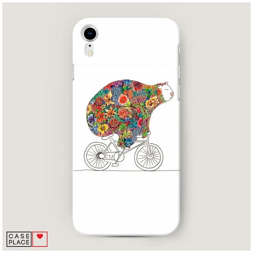 фото Чехол пластиковый iphone xr (10r) хобби велосипед 8 case place