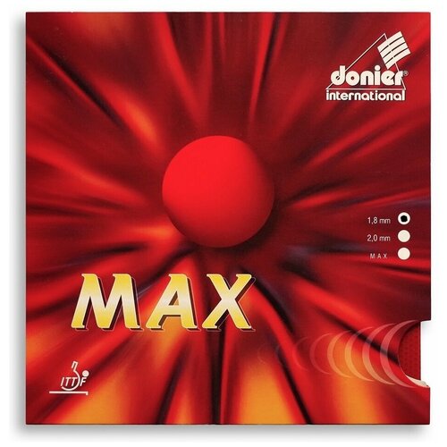 фото Накладка для настольного тенниса donier max 1.8 черная