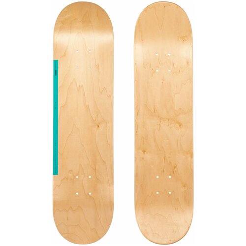 фото Дека для скейтборда размер 7,75 деревянная зеленая deck 100" oxelo х decathlon no size