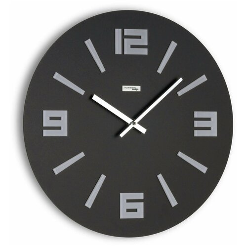 фото Интерьерные настенные часы. модель mimesis. цвет черный incantesimo design
