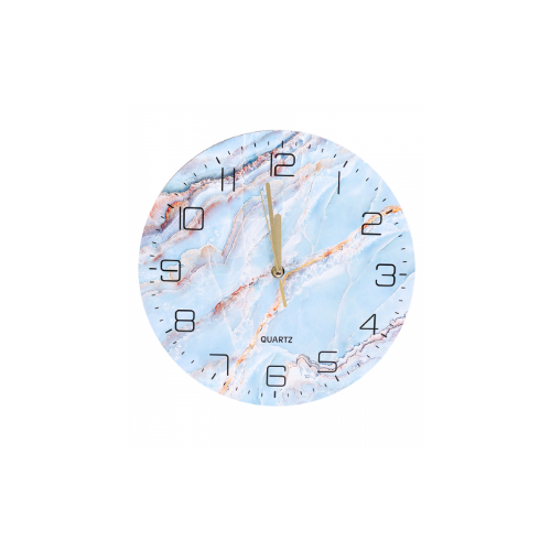 фото Часы настенные миленд интерьерные синий мрамор miland