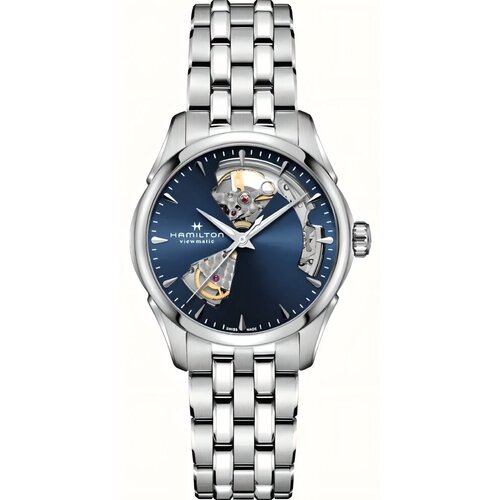 фото Наручные часы hamilton jazzmaster h32215141, голубой, синий