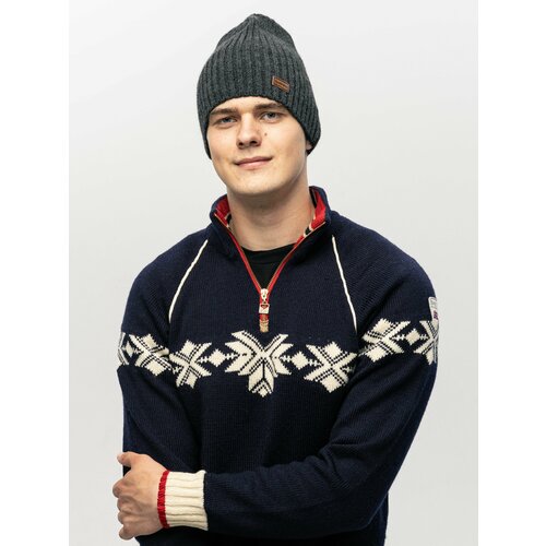 фото Шапка бини gudbrand, размер one size 56-58, серый