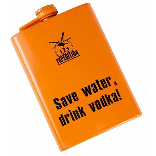 фото Фляжка "save water, drink vodka" 200мл экспедиция kn-d1-efls-31