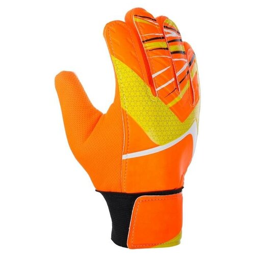 фото Onlytop перчатки вратарские onlytop, р. 5, цвет оранжевый