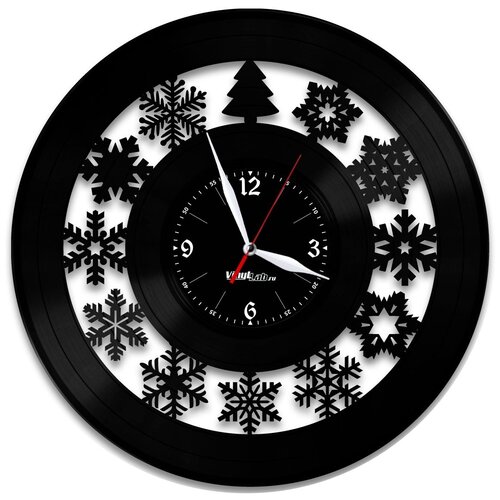 фото Часы из виниловой пластинки (c) vinyllab новый год