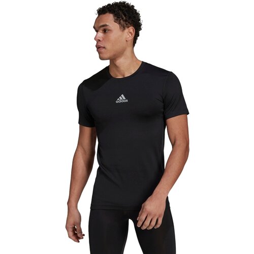 фото Футболка adidas techfit compression short sleeve, размер xl, черный