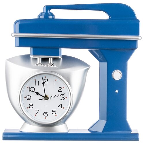 фото Часы настенные кварцевые chef kitchen 39 см цвет:синий lefard (220-362)