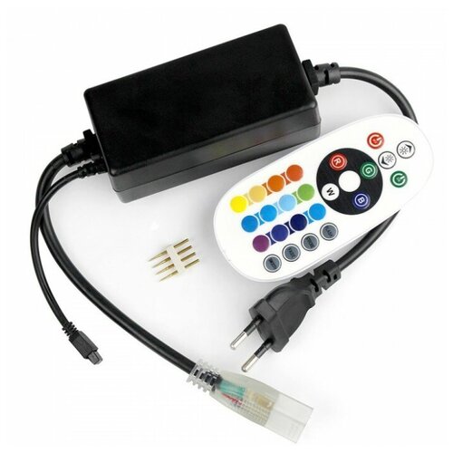 фото Ик контроллер для led ленты 220 вольт лайт серия, пульт 24 кнопки clever-light