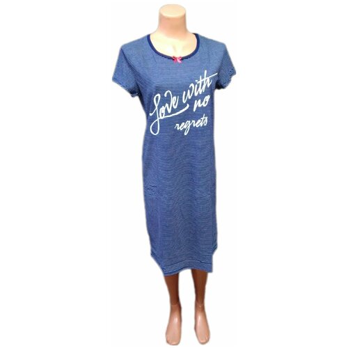 фото Сорочка свiтанак, короткий рукав, трикотажная, размер 58, синий