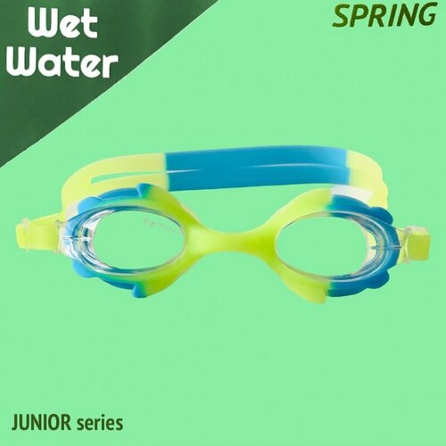 фото Юниорские очки для плавания wet water spring желто-голубые