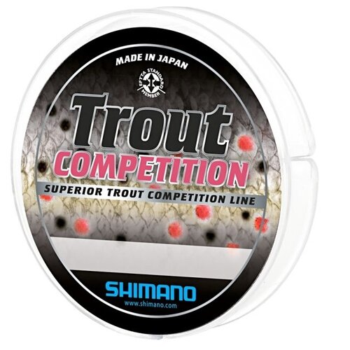 фото Монофильная леска shimano trout competition mono красный 0.22 мм 150 м 4.05 кг