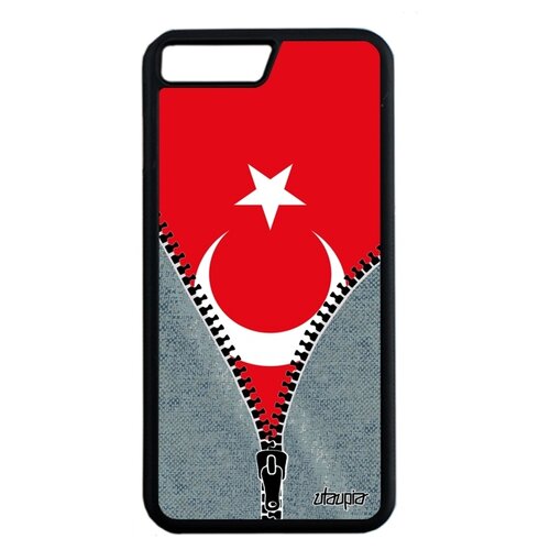 фото Чехол на смартфон apple iphone 7 plus, "флаг турции на молнии" путешествие патриот utaupia