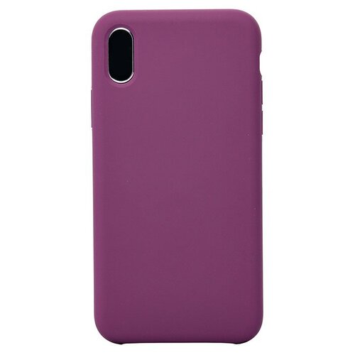 фото Силиконовый чехол silicone case для iphone xr, спелый баклажан grand price