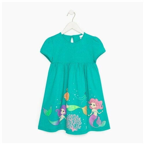 фото Платье для девочки, цвет зелёный, рост 116 ивашка