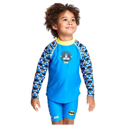 фото Zoggs футболка для плавания batman long sleeve sun top kids