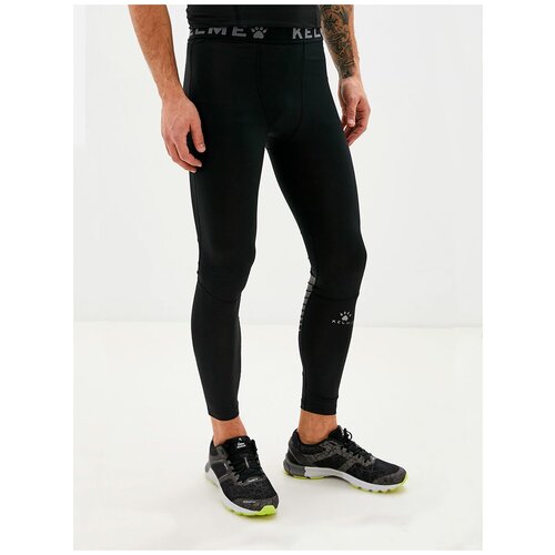 фото Тайтсы мужские kelme tight trousers (thin) черные, размер s