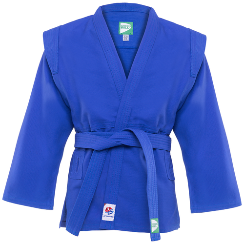 фото Куртка для самбо js-303, синяя, р.6/190 green hill