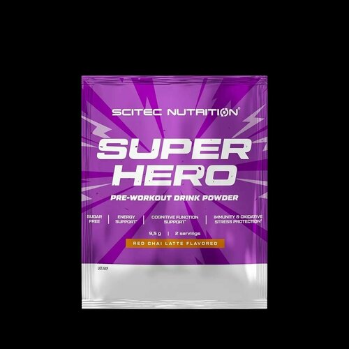 фото Предтренировочный комплекс scitec nutrition superhero 9.5 гр. 2 порции кола лайм