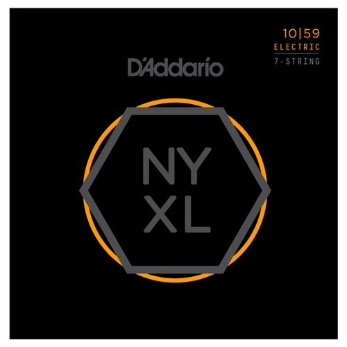 фото D'addario nyxl1059 набор 7 струн для электрогитары, калибр 10-59