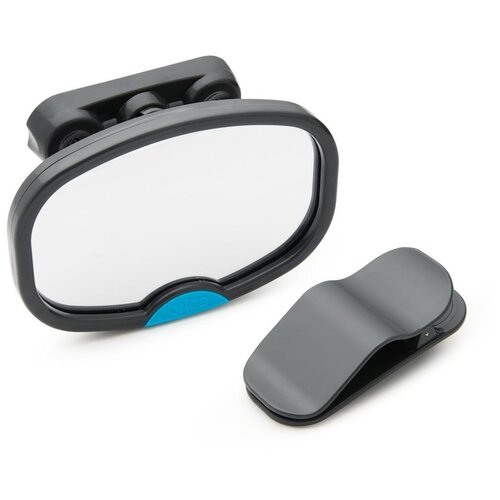 фото Munchkin brica. зеркало контроля за ребёнком в автомобиле dual sight mirror 11095 черный/зеркальный