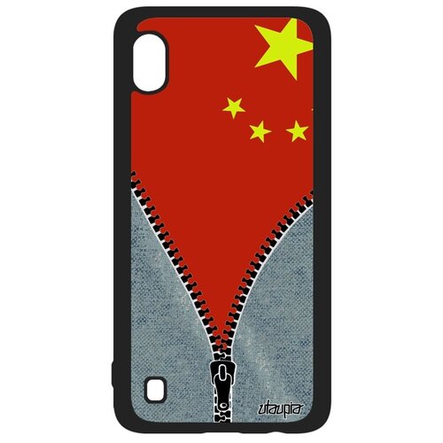 фото Чехол для смартфона galaxy a10, "флаг китая на молнии" туризм путешествие utaupia